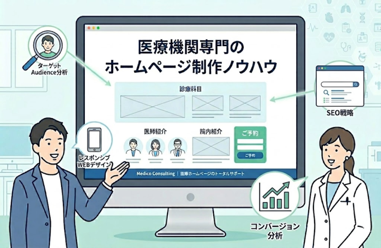 メディココンサルティングのLP制作の特長