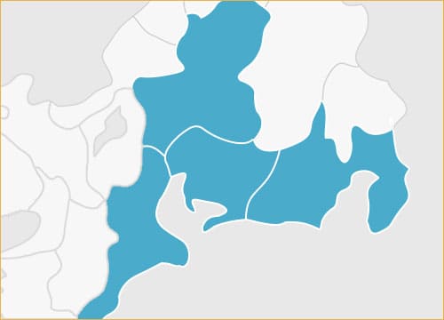 メディココンサルティング名古屋支社の営業エリア